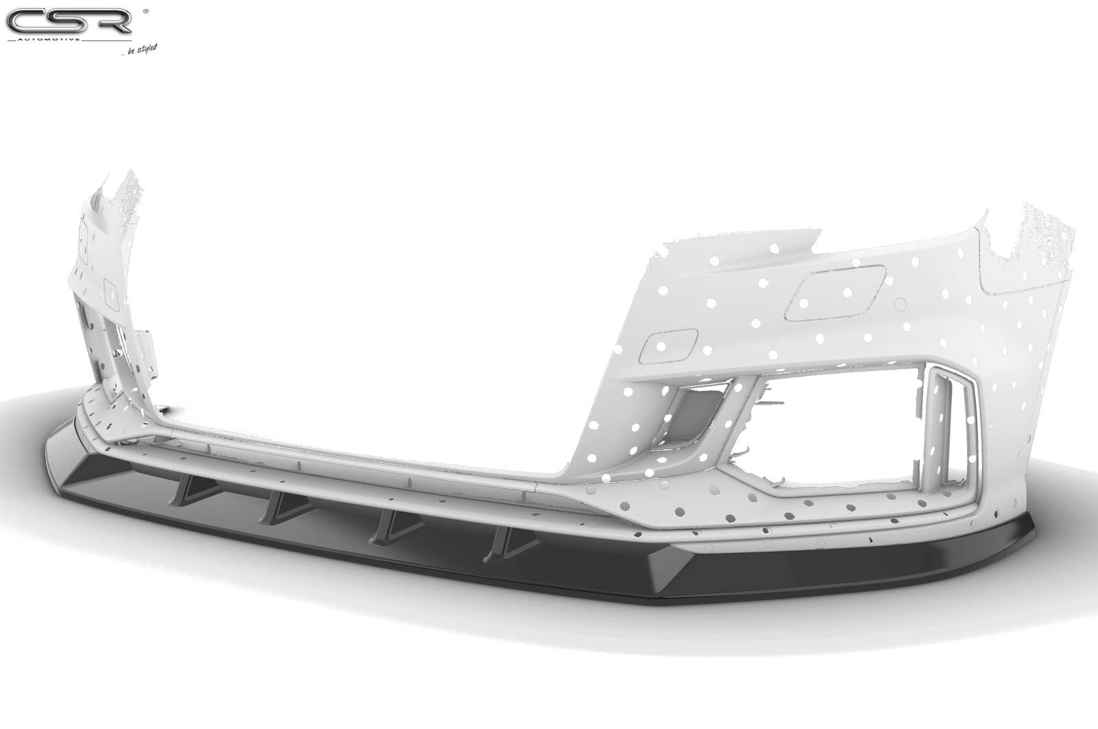 Lame de parechoc avant pour Audi RS3 8V toutes carrosseries (depuis 04/2016) - Fabriqué en ABS (6 finitions au choix)