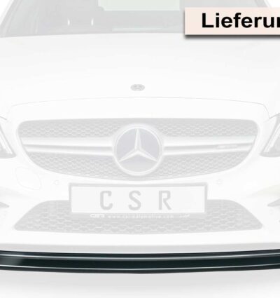Lame de parechoc avant pour Mercedes-Benz Classe C C43 AMG 205 facelift (depuis 04/2018) - Fabriqué en ABS (6 finitions au choix)