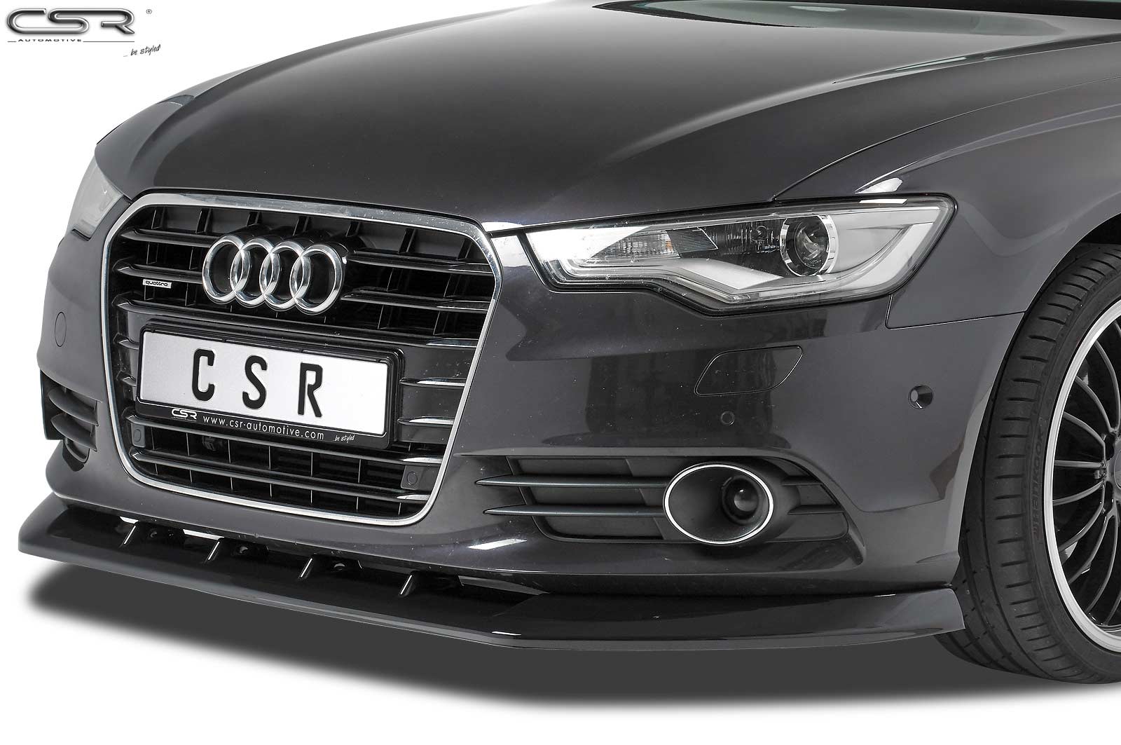 Lame de parechoc avant pour Audi A6 C7 4G préfacelift (04/2011-09/2014) - Fabriqué en ABS (6 finitions au choix)