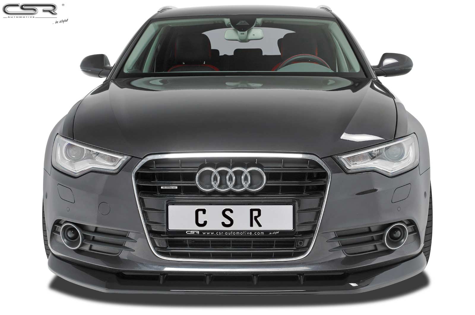 Lame de parechoc avant pour Audi A6 C7 4G préfacelift (04/2011-09/2014) - Fabriqué en ABS (6 finitions au choix)