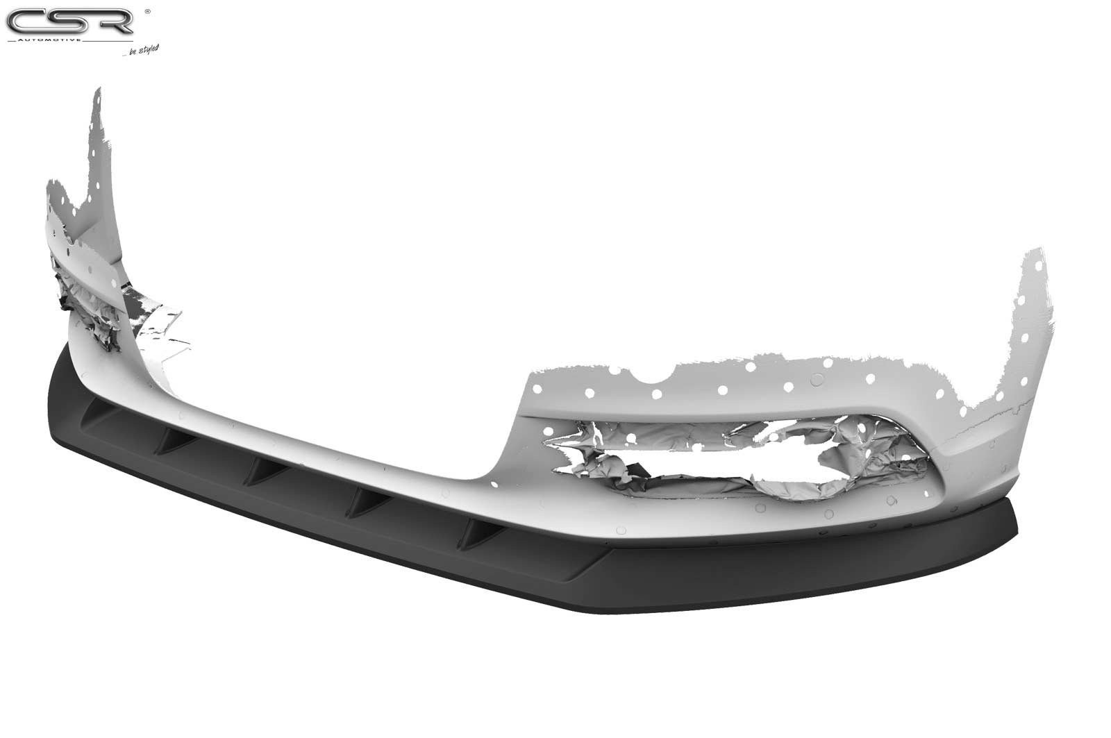 Lame de parechoc avant pour Audi A6 C7 4G préfacelift (04/2011-09/2014) - Fabriqué en ABS (6 finitions au choix)