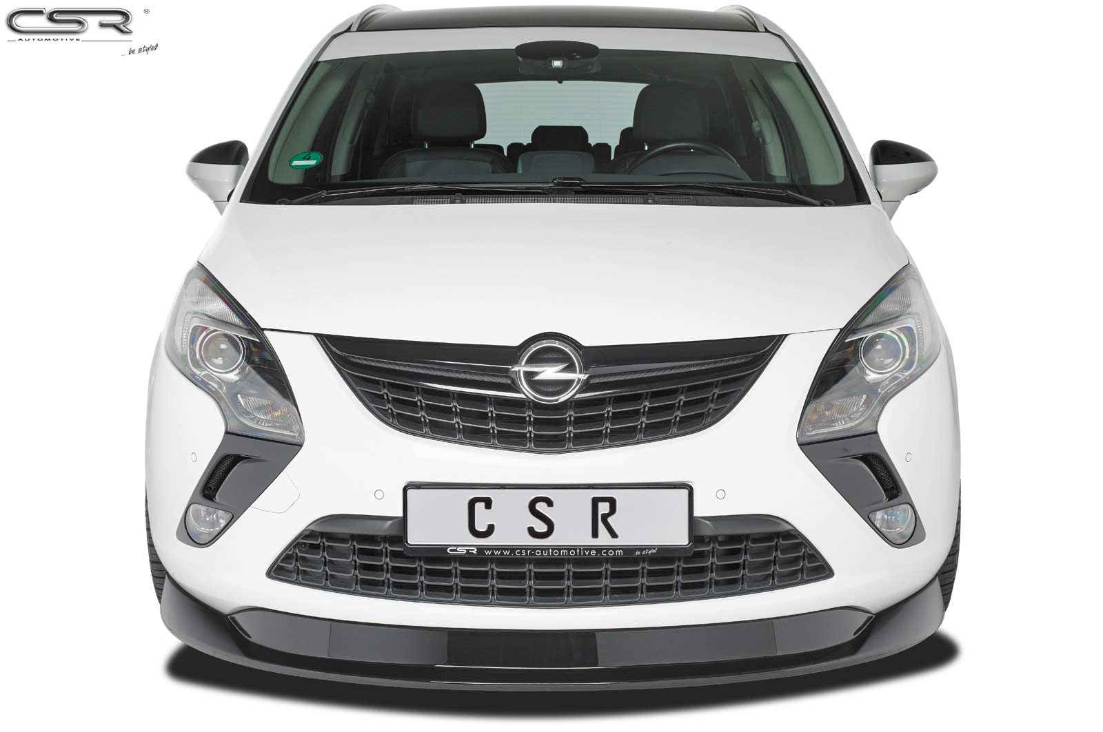 Lame de parechoc avant pour Opel Zafira C Tourer 3. Generation toutes carrosseries (2011-06/2016) - Fabriqué en ABS (6 finitions au choix)
