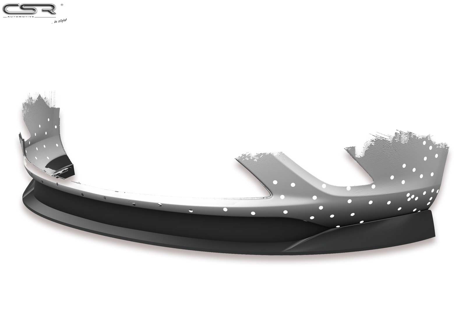 Lame de parechoc avant pour Opel Zafira C Tourer 3. Generation toutes carrosseries (2011-06/2016) - Fabriqué en ABS (6 finitions au choix)