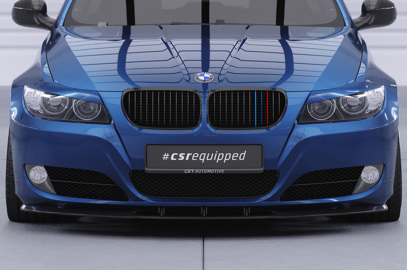 Lame de parechoc avant pour BMW Série 3 E90 LCI / E91 LCI berline / break (2008-2012) - Fabriqué en ABS (6 finitions au choix)