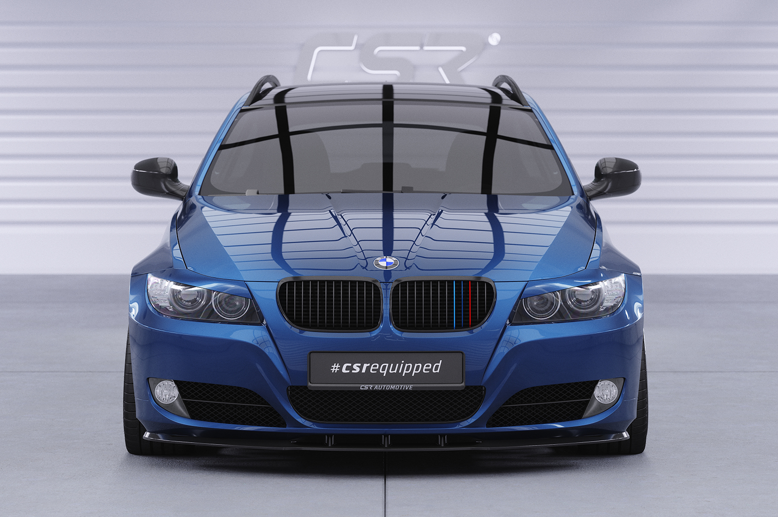 Lame de parechoc avant pour BMW Série 3 E90 LCI / E91 LCI berline / break (2008-2012) - Fabriqué en ABS (6 finitions au choix)