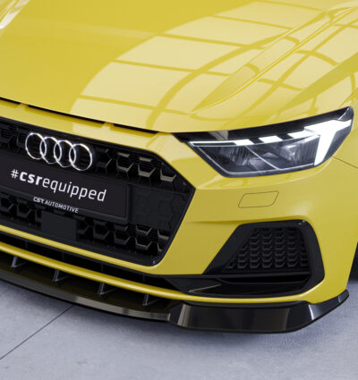 Lame de parechoc avant pour Audi A1 (Typ GB)  (depuis 2018) - Fabriqué en ABS (6 finitions au choix)