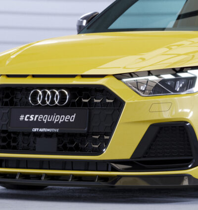 Lame de parechoc avant pour Audi A1 (Typ GB)  (depuis 2018) - Fabriqué en ABS (6 finitions au choix)