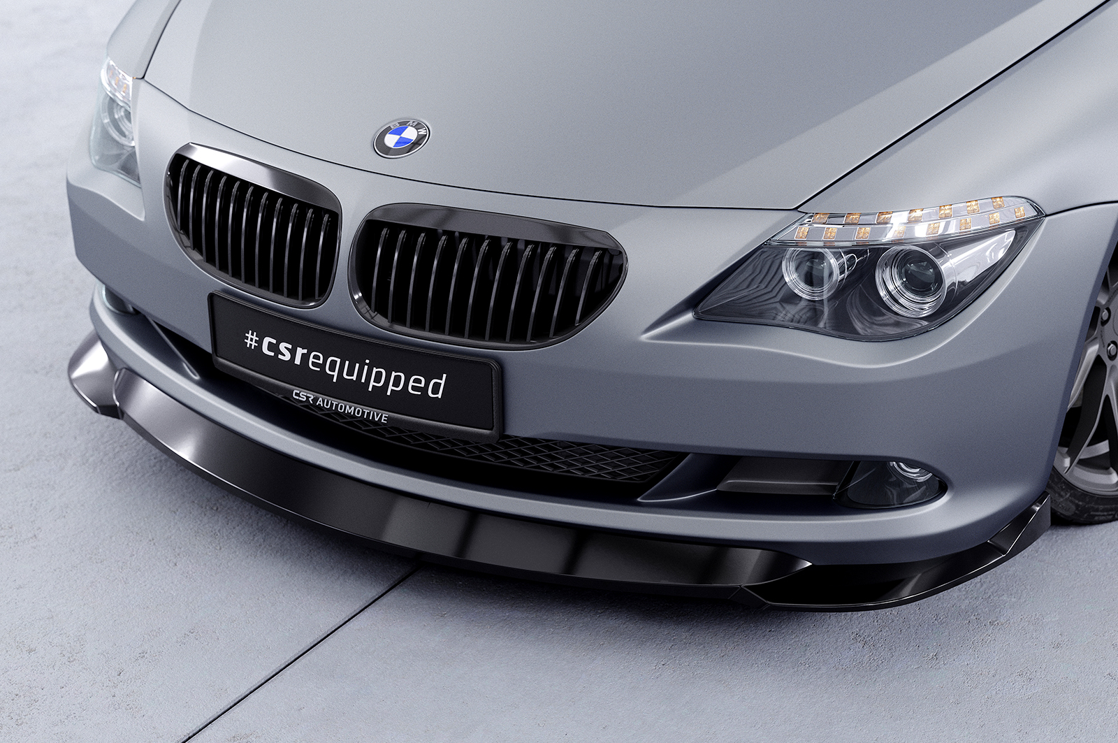 Lame de parechoc avant pour BMW Série 6 E63 / E64 facelift (2007-2010) - Fabriqué en ABS (6 finitions au choix)