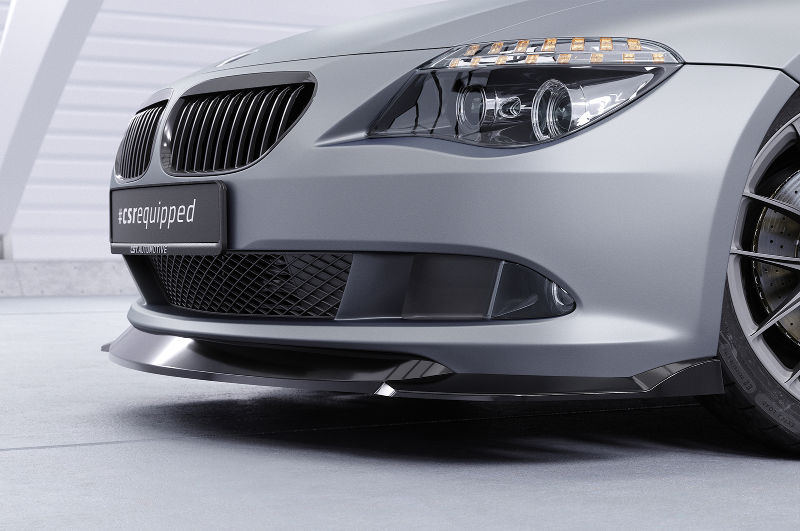 Lame de parechoc avant pour BMW Série 6 E63 / E64 facelift (2007-2010) - Fabriqué en ABS (6 finitions au choix)