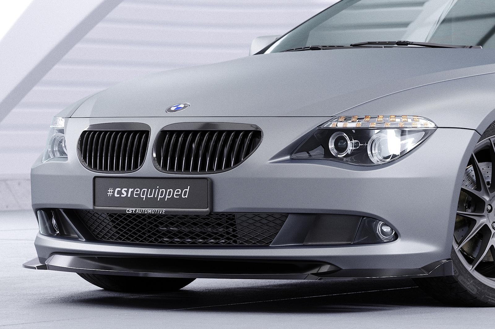 Lame de parechoc avant pour BMW Série 6 E63 / E64 facelift (2007-2010) - Fabriqué en ABS (6 finitions au choix)