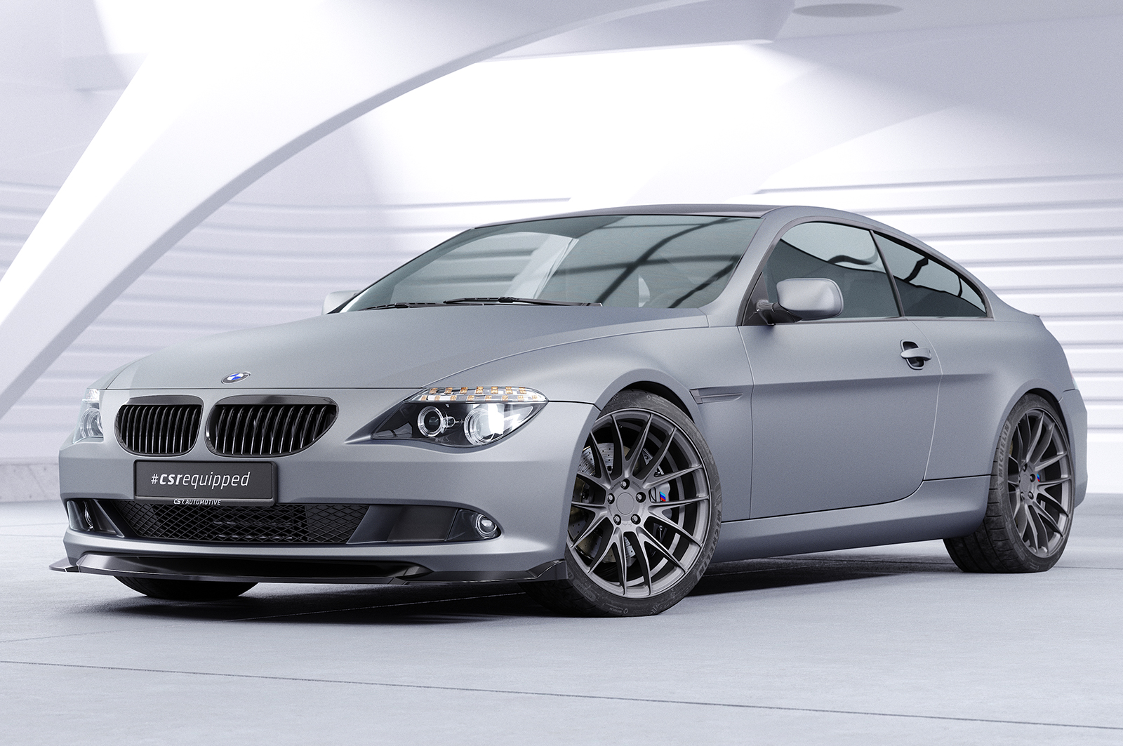 Lame de parechoc avant pour BMW Série 6 E63 / E64 facelift (2007-2010) - Fabriqué en ABS (6 finitions au choix)