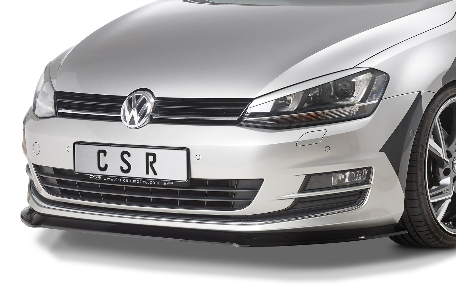 Lame de parechoc avant pour VW Golf 7 préfacelift (08/2012-2017) - Fabriqué en ABS (6 finitions au choix)
