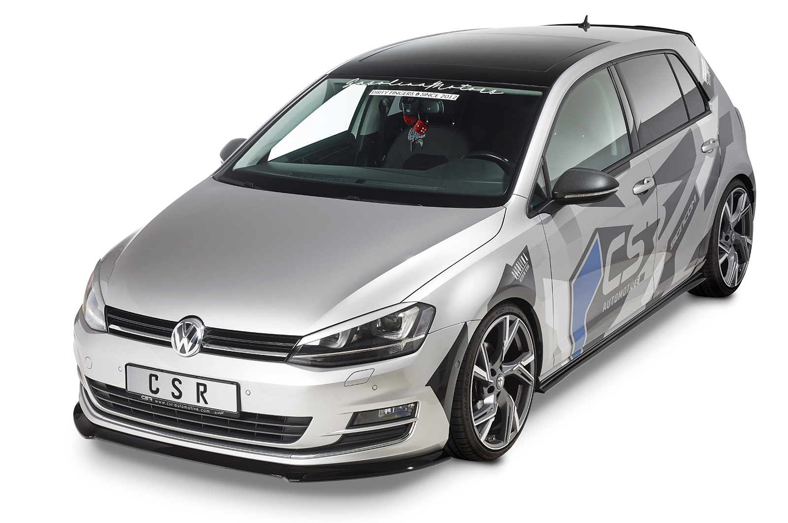 Lame de parechoc avant pour VW Golf 7 préfacelift (08/2012-2017) - Fabriqué en ABS (6 finitions au choix)