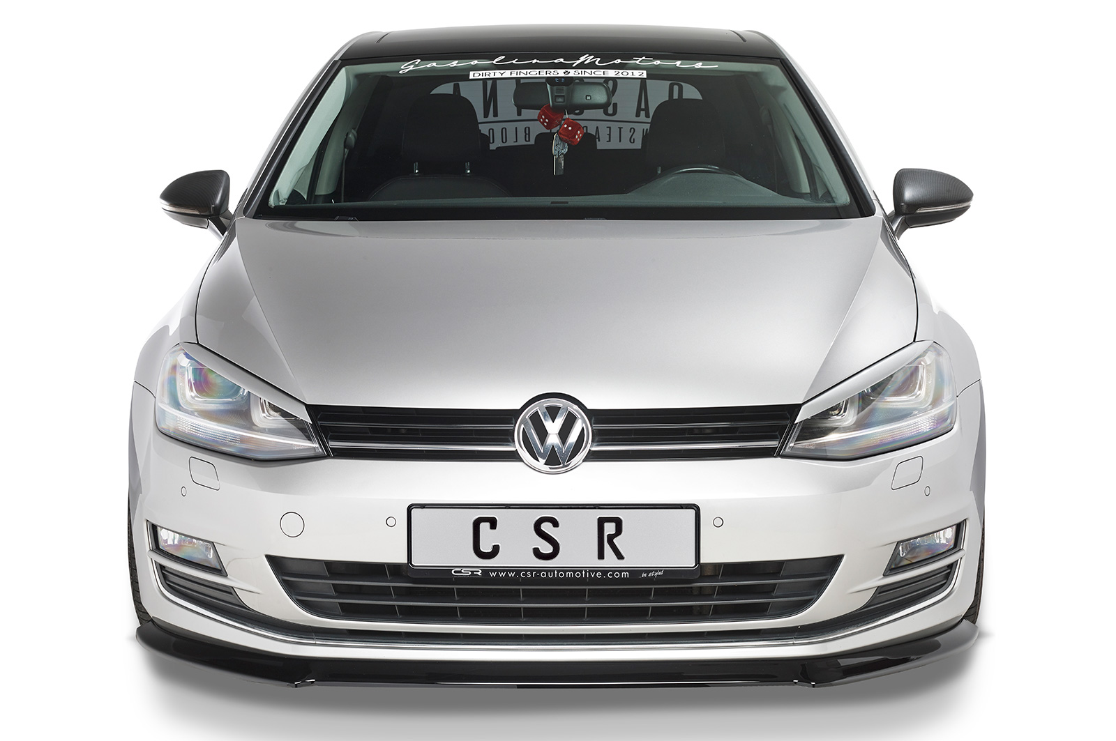 Lame de parechoc avant pour VW Golf 7 préfacelift (08/2012-2017) - Fabriqué en ABS (6 finitions au choix)