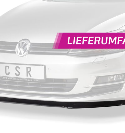 Lame de parechoc avant pour VW Golf 7 préfacelift (08/2012-2017) - Fabriqué en ABS (6 finitions au choix)