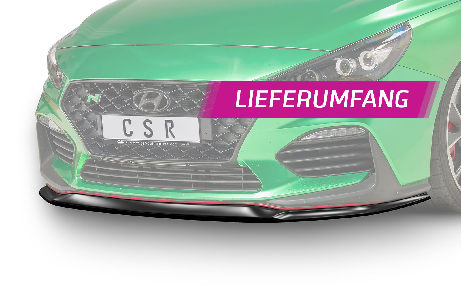 Lame de parechoc avant pour Hyundai I30 (PD) N / N-Line (2017-08/2020) - Fabriqué en ABS (6 finitions au choix)