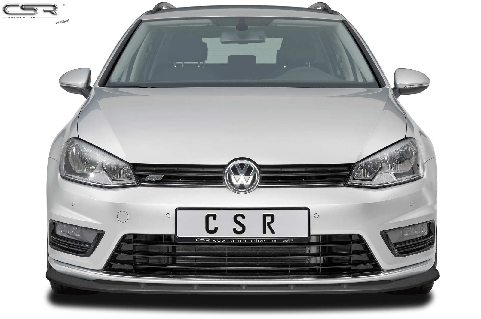 Lame de parechoc avant pour VW Golf 7 uniquement R-Line (depuis 08/2012) - Fabriqué en ABS (6 finitions au choix)
