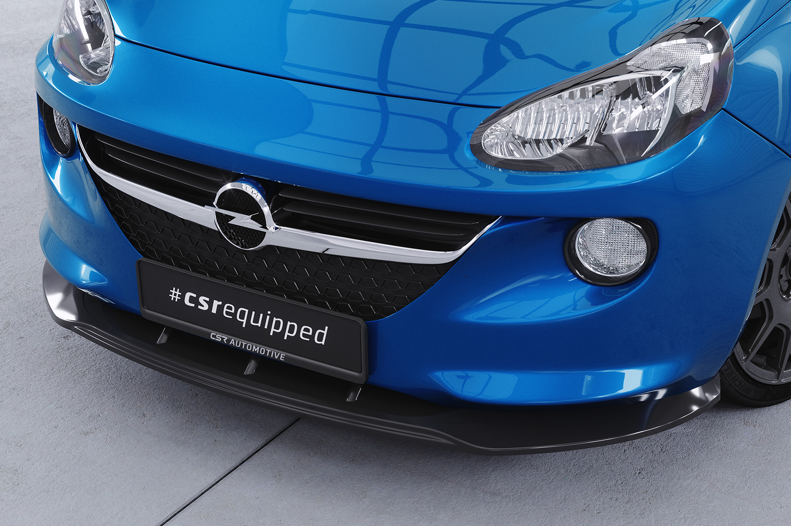 Lame de parechoc avant pour Opel Adam (11/2012-05/2019) - Fabriqué en ABS (6 finitions au choix)