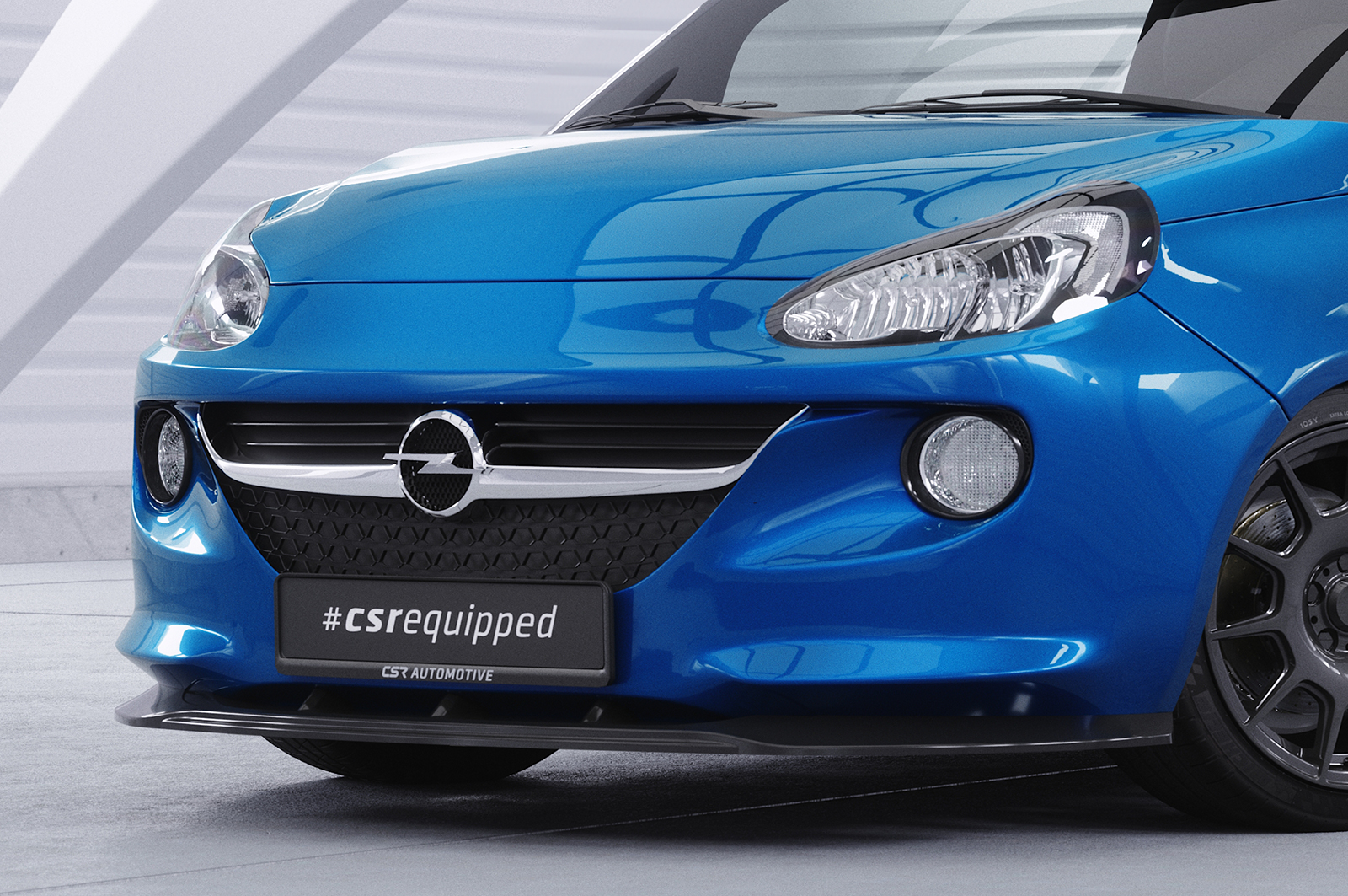 Lame de parechoc avant pour Opel Adam (11/2012-05/2019) - Fabriqué en ABS (6 finitions au choix)