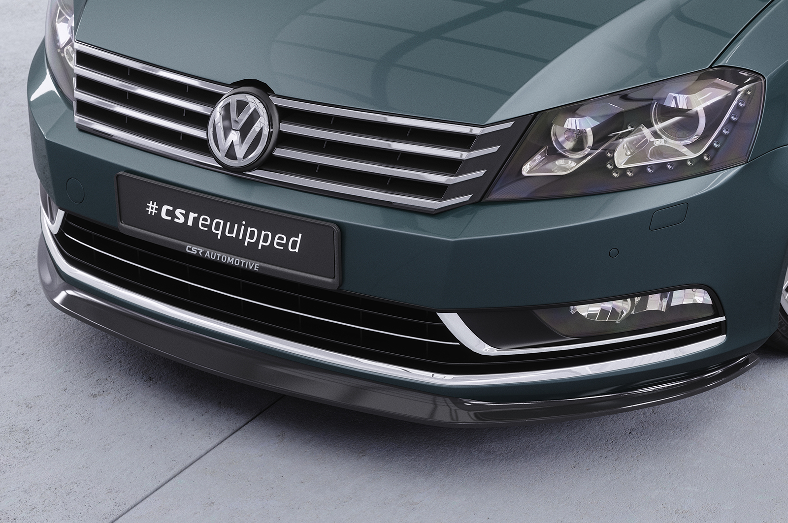 Lame de parechoc avant pour VW Passat B7 (2010-2015) - Fabriqué en ABS (6 finitions au choix)