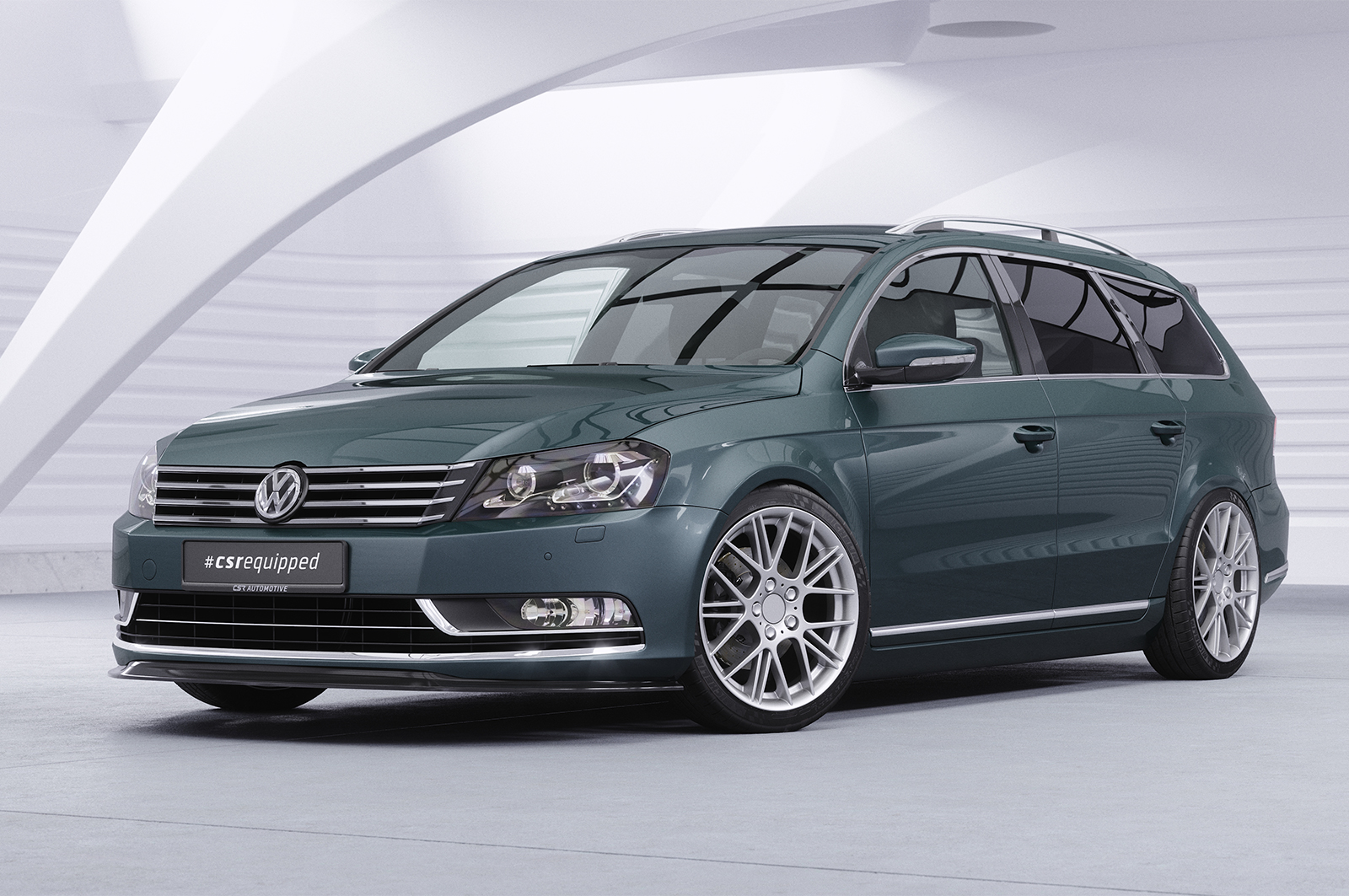 Lame de parechoc avant pour VW Passat B7 (2010-2015) - Fabriqué en ABS (6 finitions au choix)