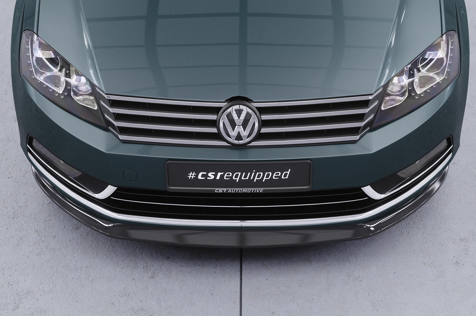 Lame de parechoc avant pour VW Passat B7 (2010-2015) - Fabriqué en ABS (6 finitions au choix)