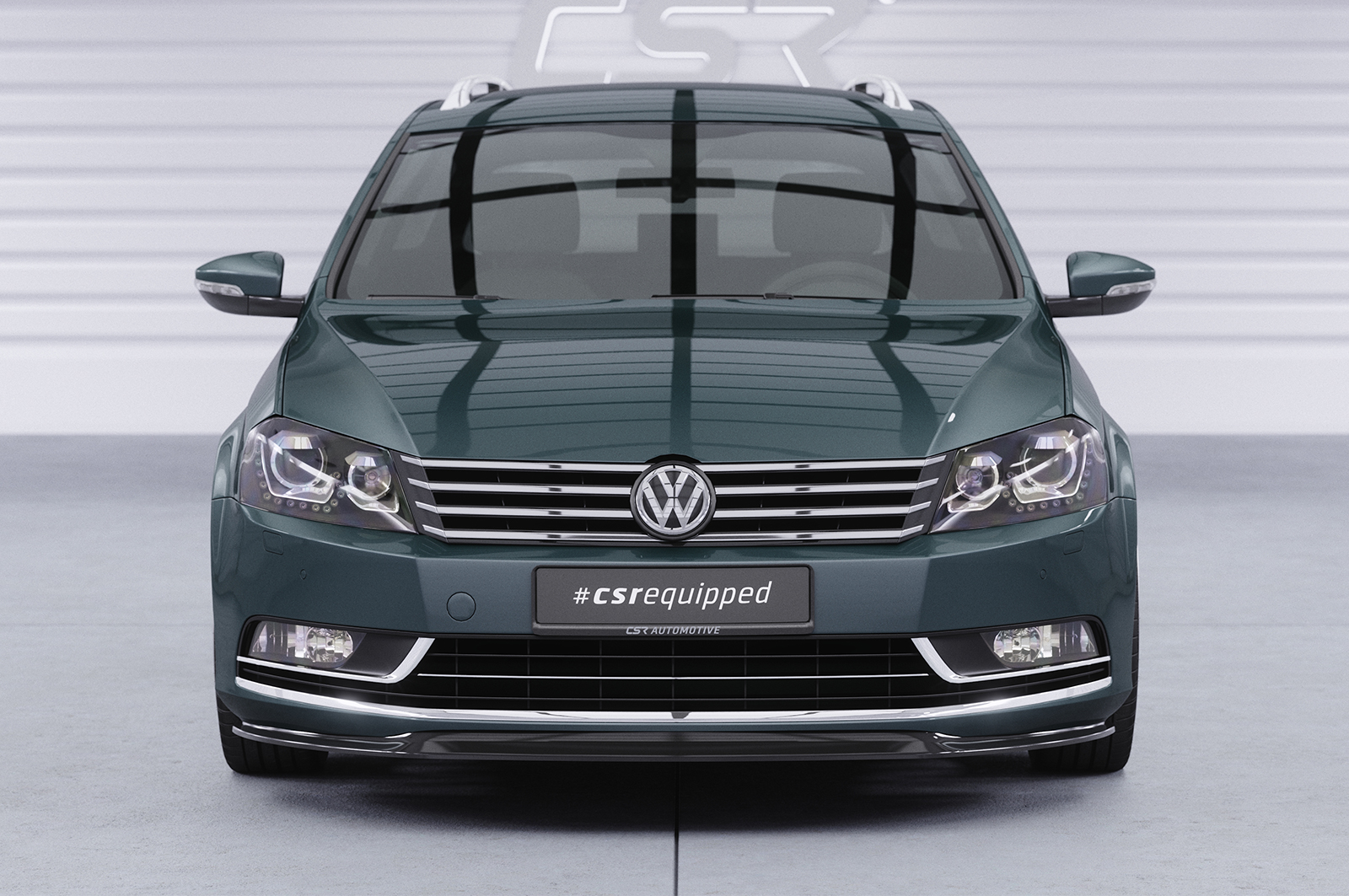 Lame de parechoc avant pour VW Passat B7 (2010-2015) - Fabriqué en ABS (6 finitions au choix)