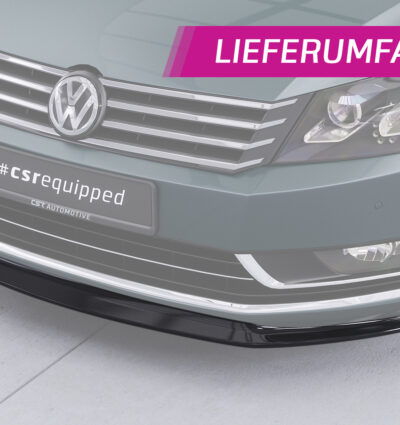 Lame de parechoc avant pour VW Passat B7 (2010-2015) - Fabriqué en ABS (6 finitions au choix)