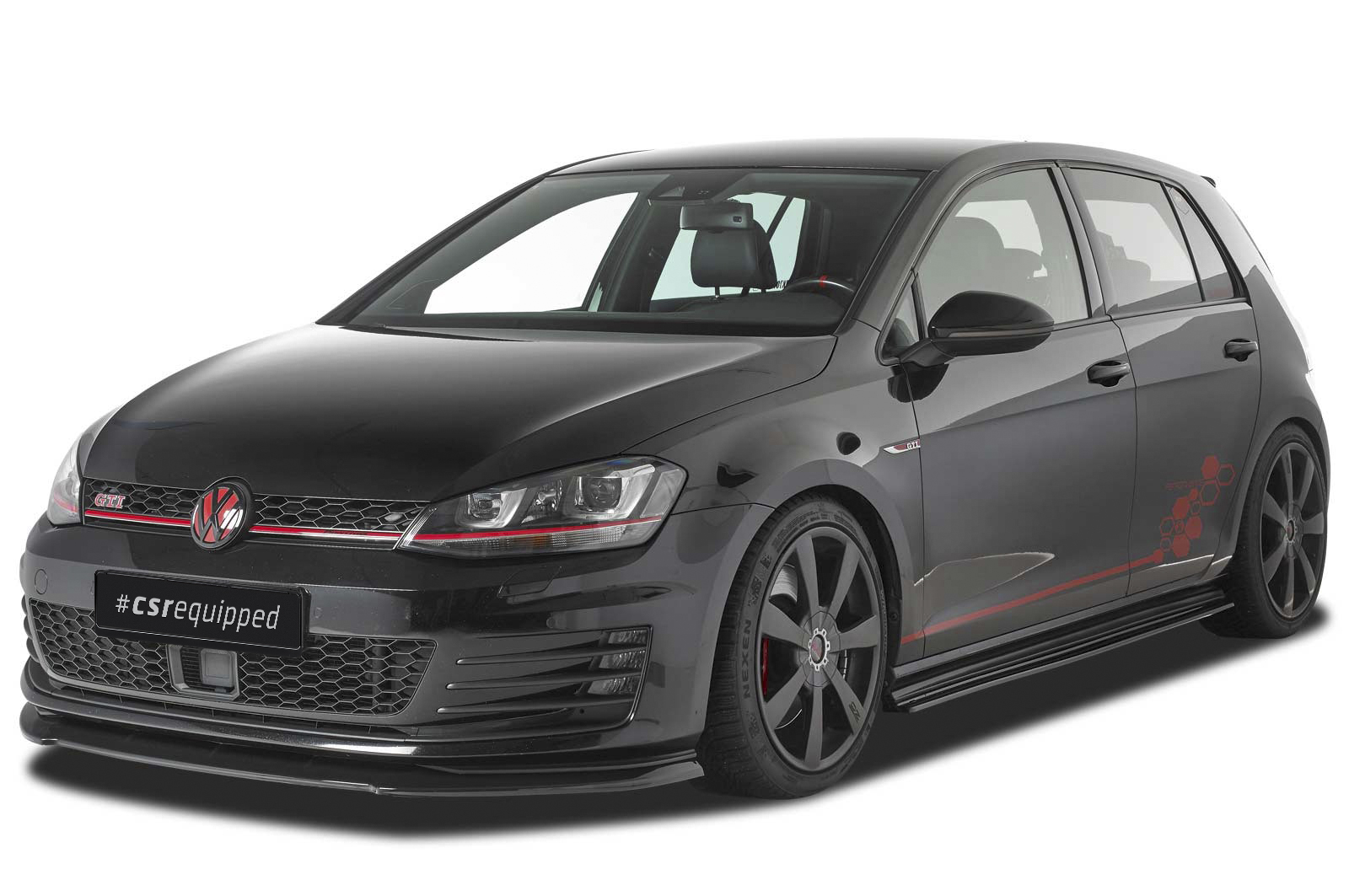 Lame de parechoc avant pour VW Golf 7 GTI / GTD préfacelift (04/2013-2017) - Fabriqué en ABS (6 finitions au choix)