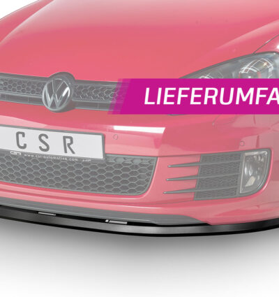 Lame de parechoc avant pour VW Golf VI GTI / GTD (2008-2012) - Fabriqué en ABS (6 finitions au choix)
