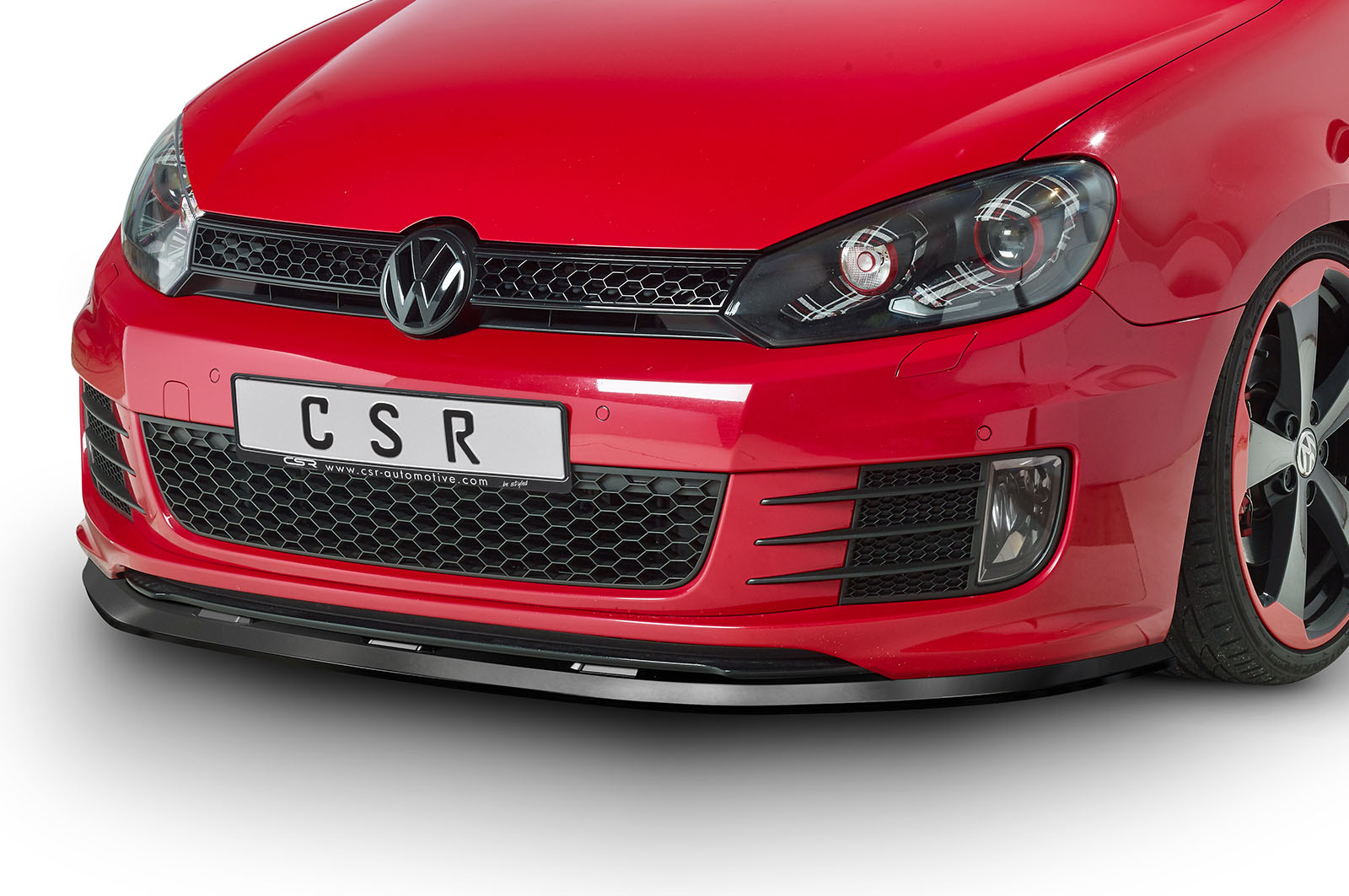 Lame de parechoc avant pour VW Golf VI GTI / GTD (2008-2012) - Fabriqué en ABS (6 finitions au choix)