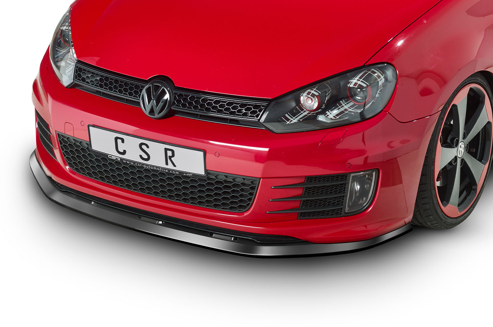 Lame de parechoc avant pour VW Golf VI GTI / GTD (2008-2012) - Fabriqué en ABS (6 finitions au choix)