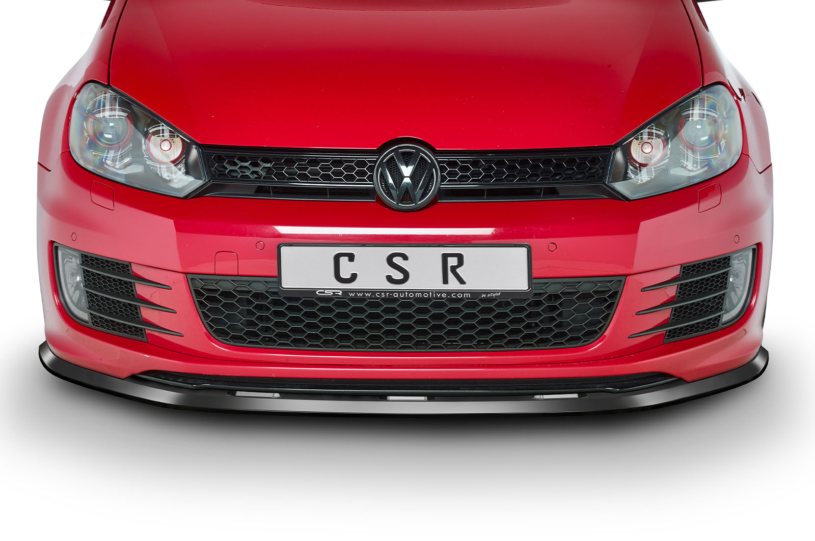 Lame de parechoc avant pour VW Golf VI GTI / GTD (2008-2012) - Fabriqué en ABS (6 finitions au choix)