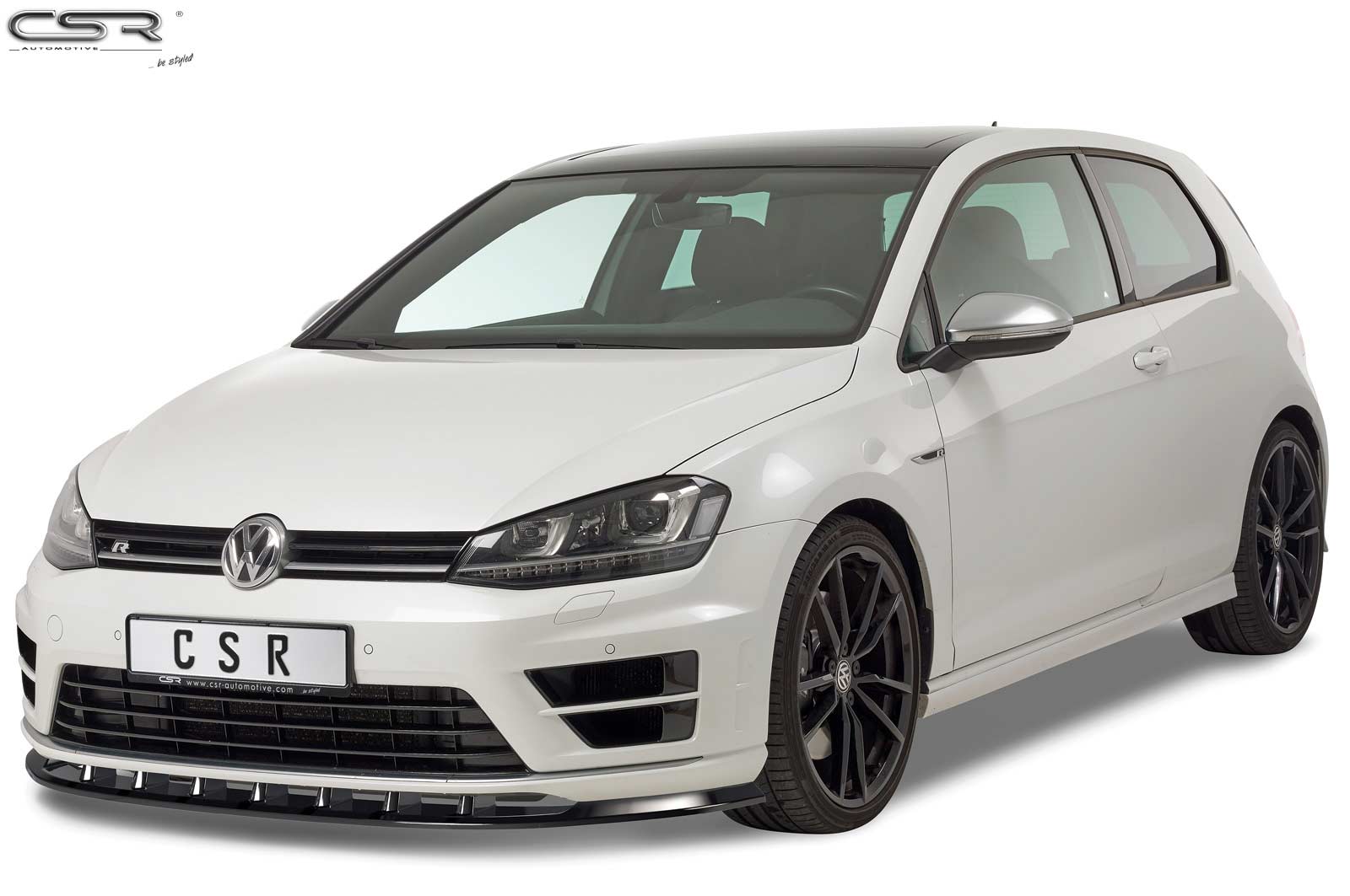 Lame de parechoc avant pour VW Golf 7 R préfacelift (2013-2017) - Fabriqué en ABS (6 finitions au choix)
