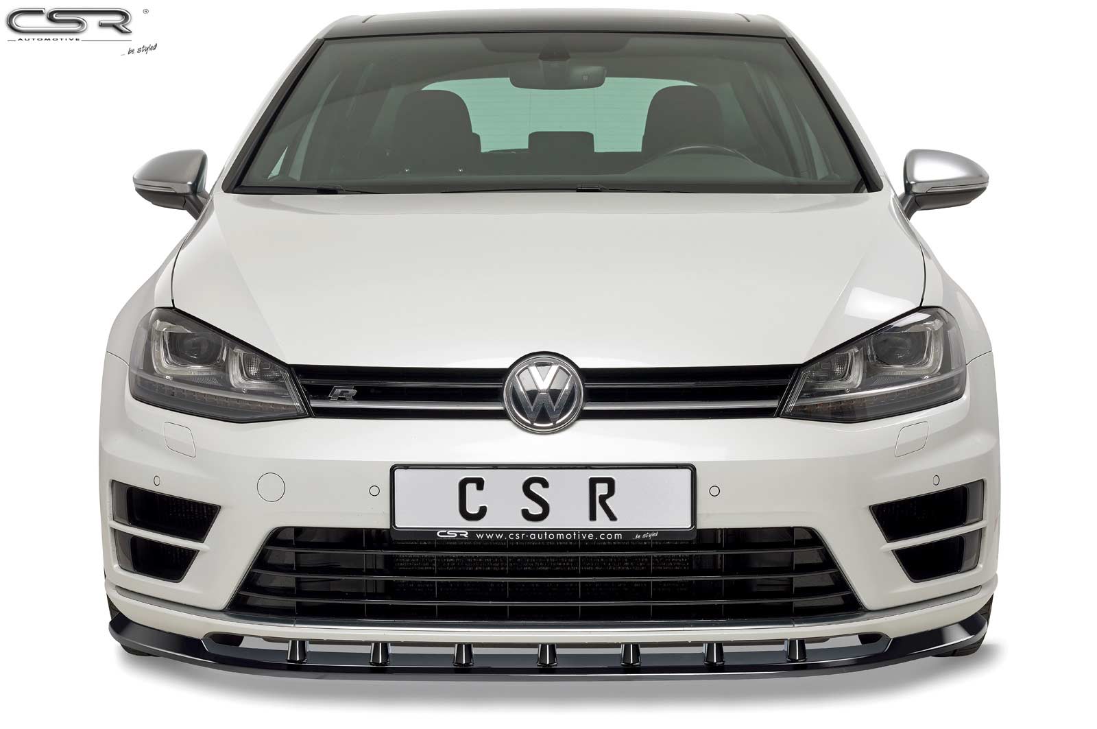Lame de parechoc avant pour VW Golf 7 R préfacelift (2013-2017) - Fabriqué en ABS (6 finitions au choix)