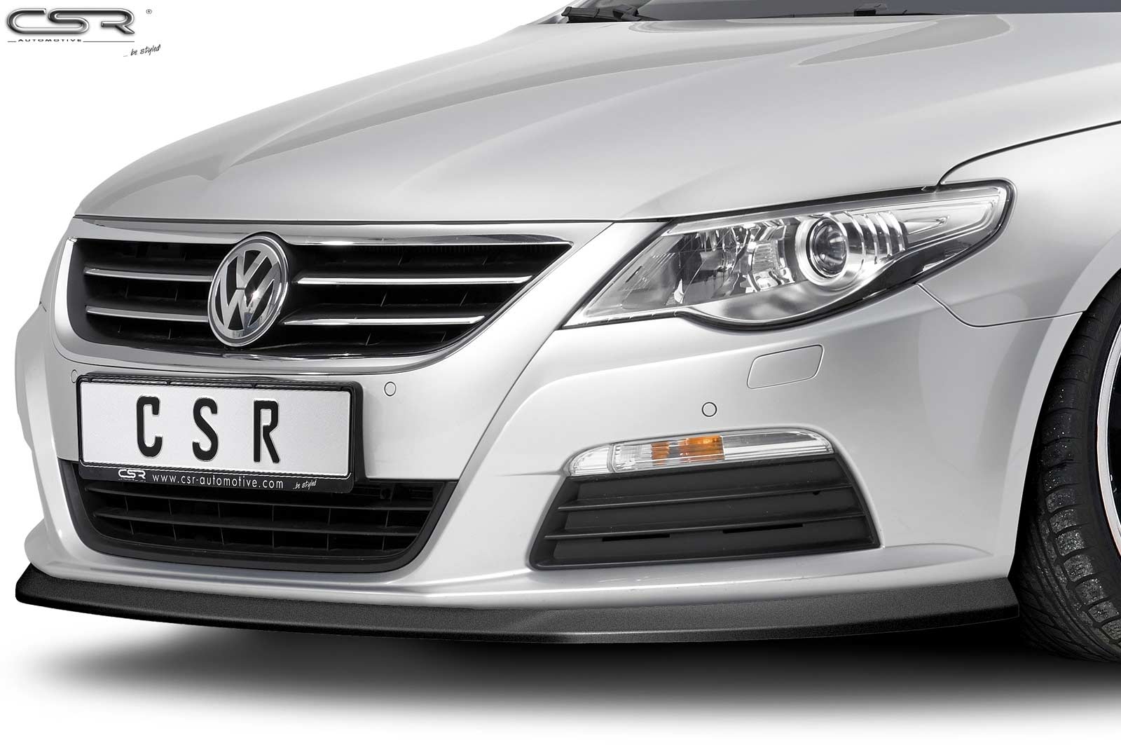 Lame de parechoc avant pour VW Passat CC préfacelift (2008-02/2012) - Fabriqué en ABS (6 finitions au choix)