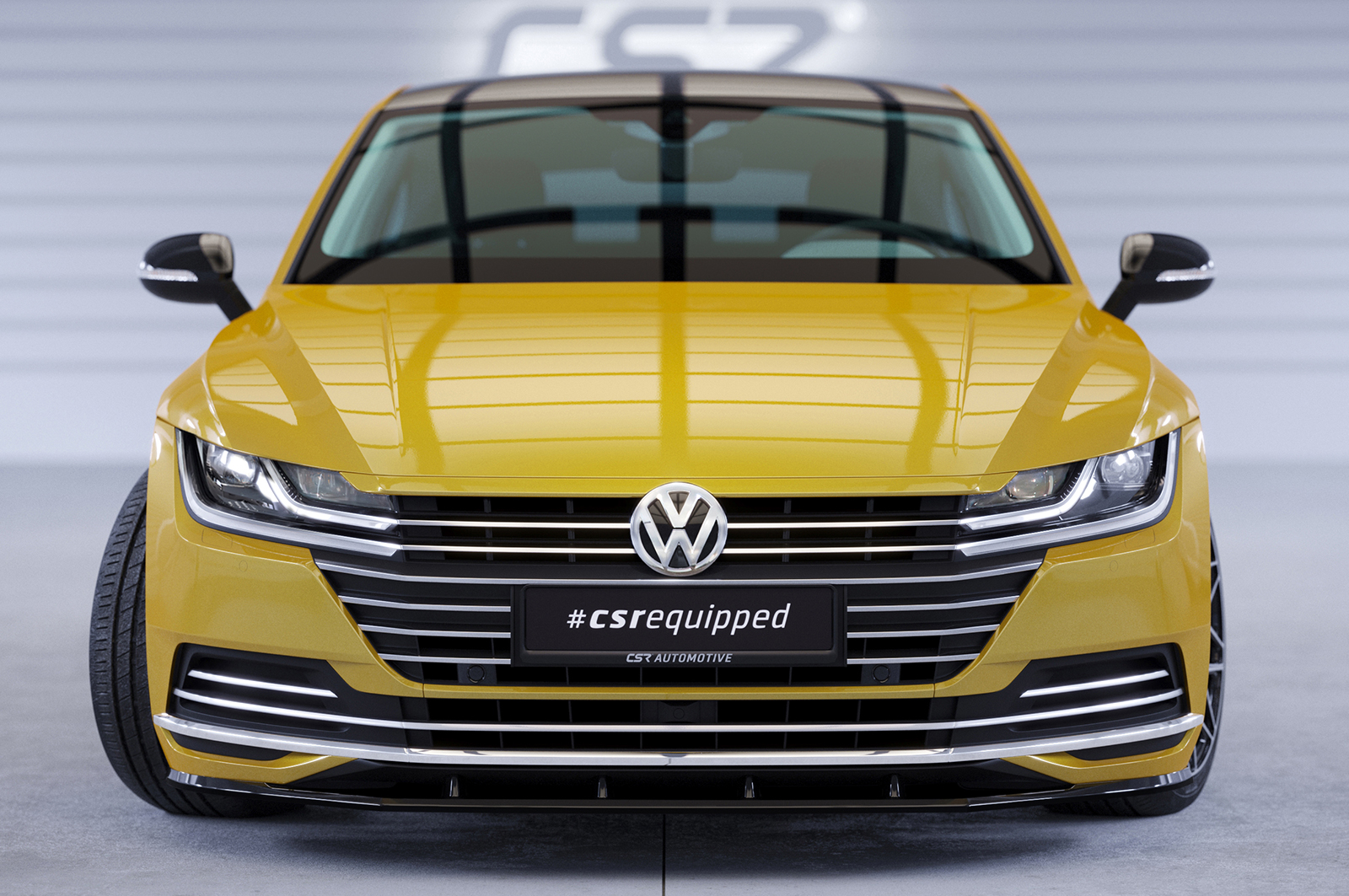 Lame de parechoc avant pour VW Arteon (2017-06/2020) - Fabriqué en ABS (6 finitions au choix)