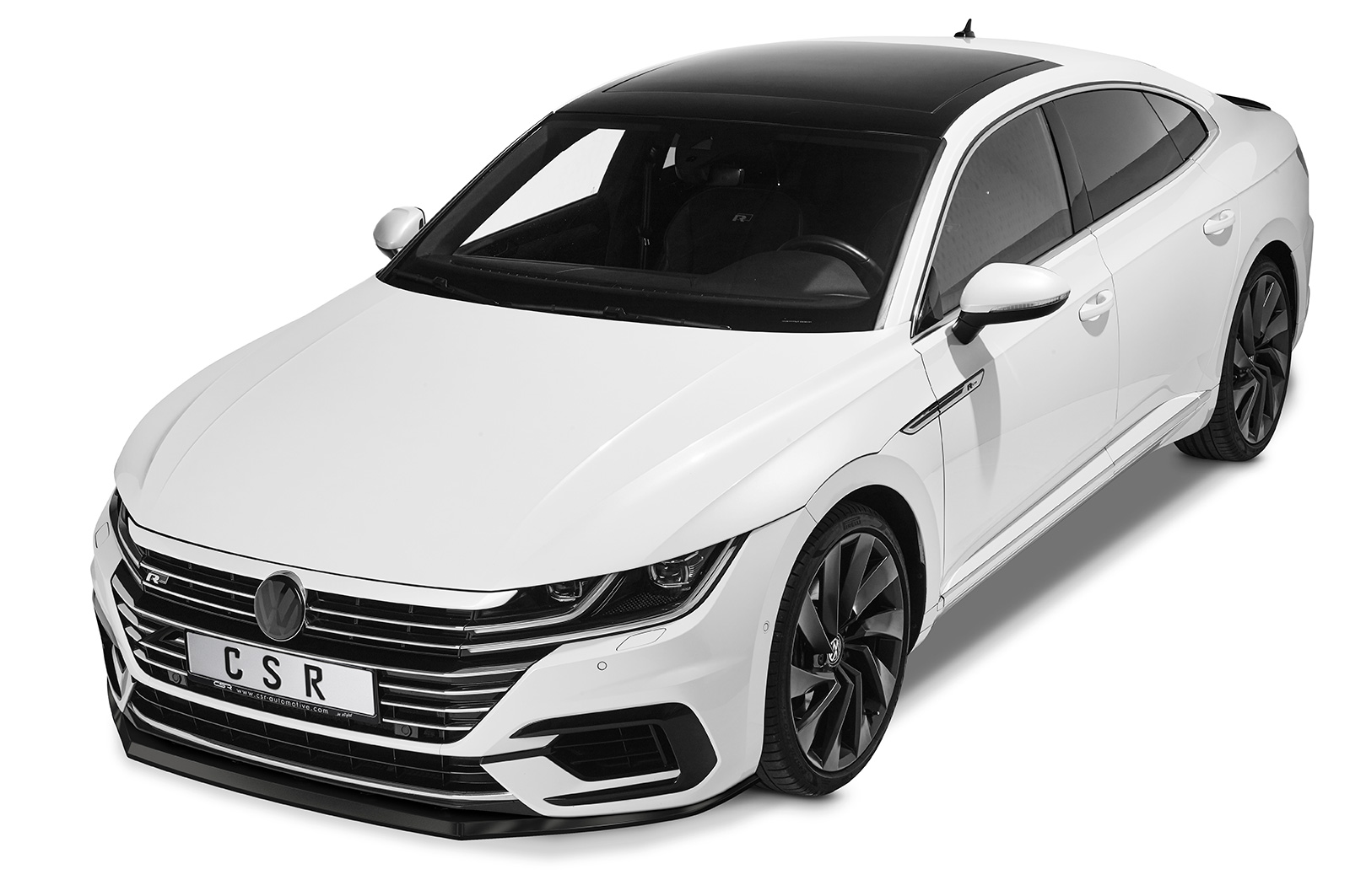 Lame de parechoc avant pour VW Arteon R-Line (2017-06/2020) - Fabriqué en ABS (6 finitions au choix)