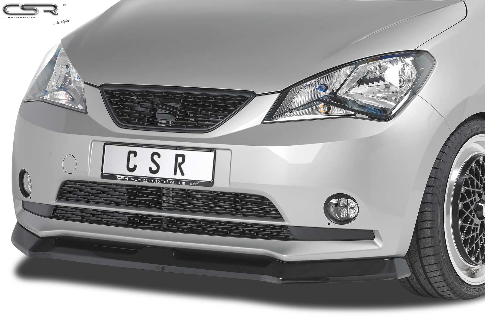 Lame de parechoc avant pour Seat Mii (depuis 2011) - Fabriqué en ABS (6 finitions au choix)