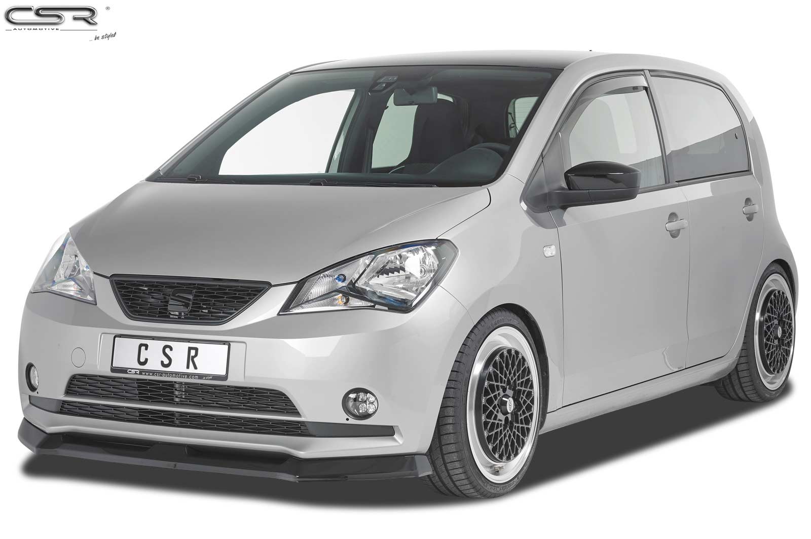 Lame de parechoc avant pour Seat Mii (depuis 2011) - Fabriqué en ABS (6 finitions au choix)