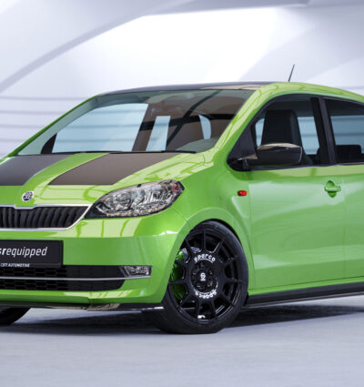 Lame de parechoc avant pour Skoda Citigo facelift (depuis 05/2017) - Fabriqué en ABS (6 finitions au choix)
