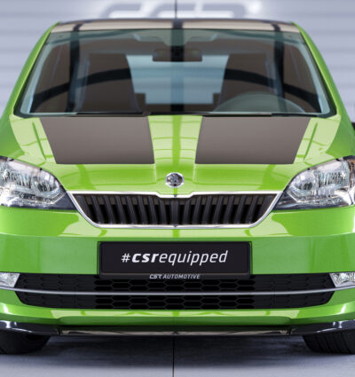 Lame de parechoc avant pour Skoda Citigo facelift (depuis 05/2017) - Fabriqué en ABS (6 finitions au choix)
