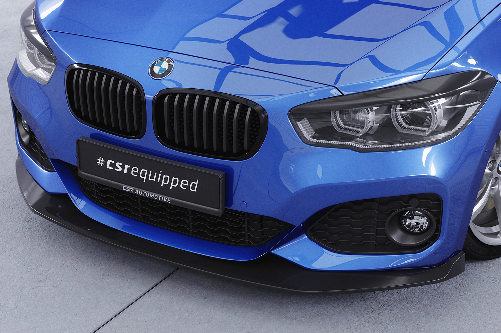 Lame de parechoc avant pour BMW Série 1 F20 / F21 facelift avec Pack M (depuis 01/2015) - Fabriqué en ABS (6 finitions au choix)