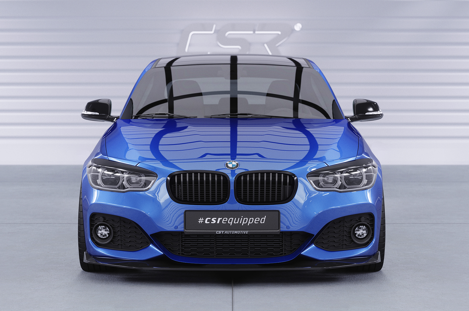 Lame de parechoc avant pour BMW Série 1 F20 / F21 facelift avec Pack M (depuis 01/2015) - Fabriqué en ABS (6 finitions au choix)