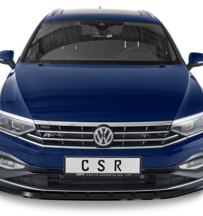 Lame de parechoc avant pour VW Passat B8 Typ 3G R-Line (07/2014-06/2019) - Fabriqué en ABS (6 finitions au choix)