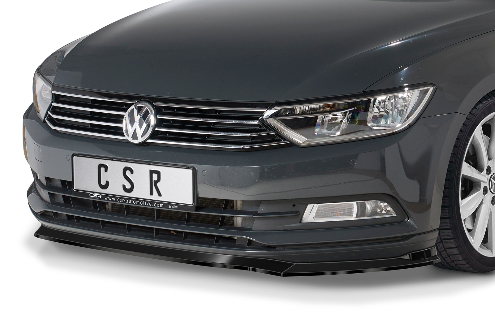 Lame de parechoc avant pour VW Passat B8 Typ 3G sauf R-Line / GTE (07/2014-06/2019) - Fabriqué en ABS (6 finitions au choix)
