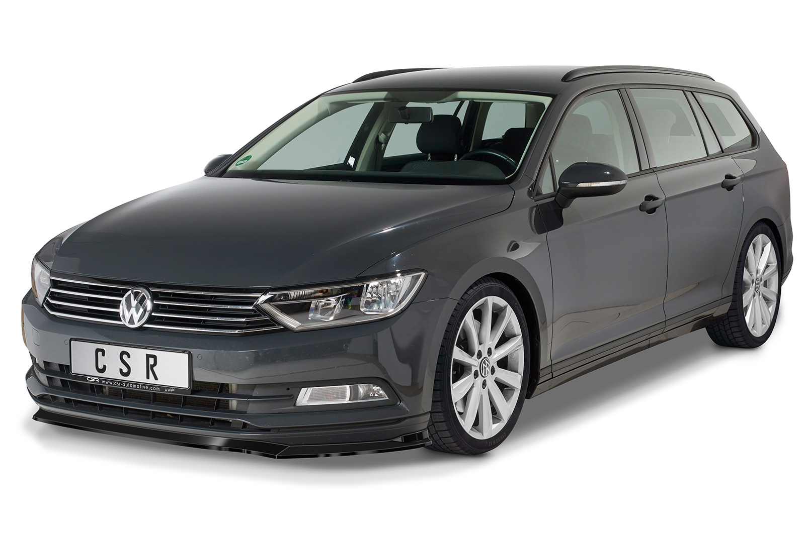 Lame de parechoc avant pour VW Passat B8 Typ 3G sauf R-Line / GTE (07/2014-06/2019) - Fabriqué en ABS (6 finitions au choix)