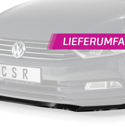 Lame de parechoc avant pour VW Passat B8 Typ 3G sauf R-Line / GTE (07/2014-06/2019) - Fabriqué en ABS (6 finitions au choix)