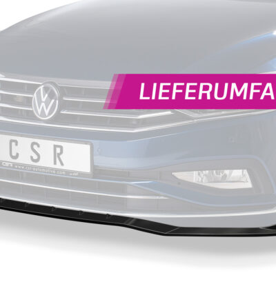 Lame de parechoc avant pour VW Passat B8 Typ 3G facelift / finition de base / sauf R-Line (depuis 06/2019) - Fabriqué en ABS (6 finitions au choix)