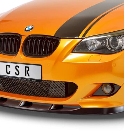 Lame de parechoc avant pour BMW Série 5 E60 / E61 avec Pack M (06/2003-05/2010) - Fabriqué en ABS (6 finitions au choix)